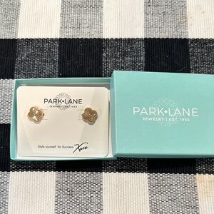 Park Lane Gold Floral Stud Earrings